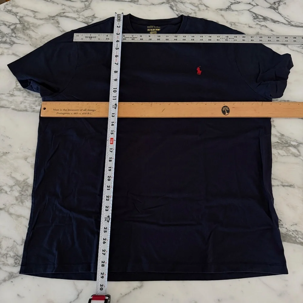 Polo Ralph Lauren‎ Cotton Men's Navy Blue Polo Short sleeve shirt, XXL
